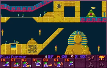 Lemmings 2 - The Tribes_Disk1 screen shot game playing